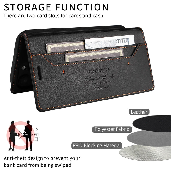 Sandsberg | RFID Flip Leder Samsung S25/S24/S23 Magnetische Brieftaschenhülle