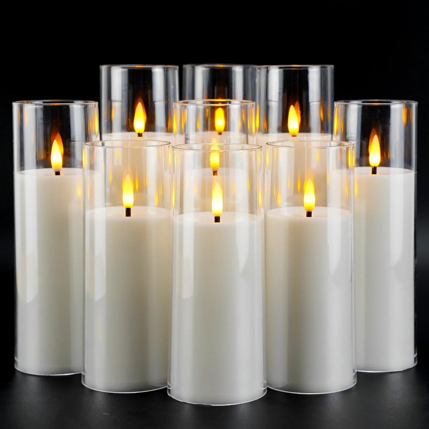 Flammenlose Acrylkerze 9-Teile-Set Karnz
