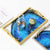 Blaue Achatplatte Karnz