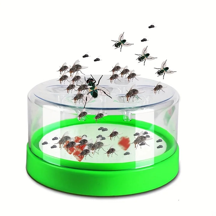 Karnz | Fly Trap EcoTrap 7 | Wiederverwendbar & Ungiftig | Ohne Elektrizität & Chemikalien | Mit 7 Eingängen für effektive Fliegenbekämpfung