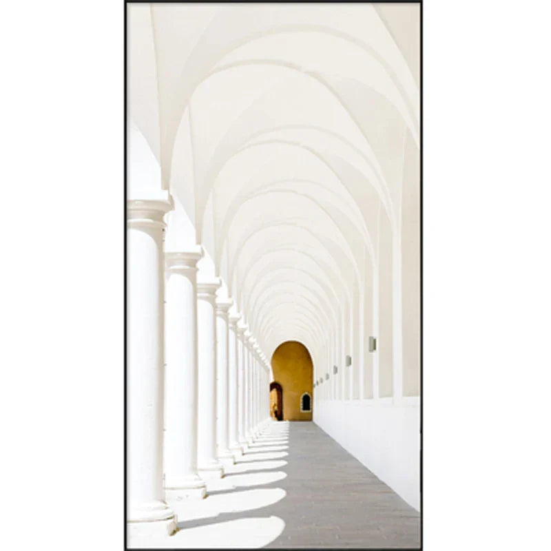 Moderne abstrakte minimalistische Bögen Architektur Wandkunst Fine Art Leinwanddrucke Bilder für Eingangsbereich Foyer Wohnzimmer Home Office Dekor | Karnz