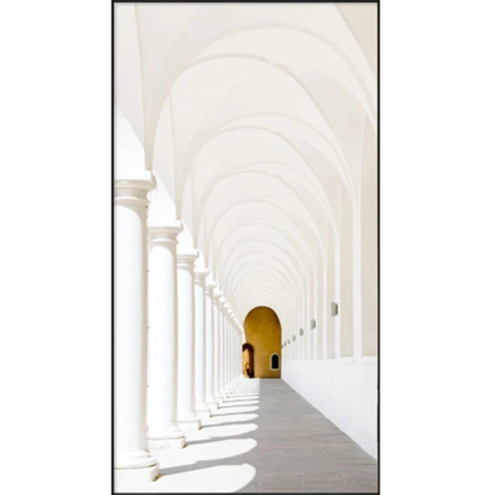 Moderne abstrakte minimalistische Bögen Architektur Wandkunst Fine Art Leinwanddrucke Bilder für Eingangsbereich Foyer Wohnzimmer Home Office Dekor | Karnz