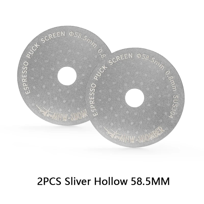 MHW-3BOMBER 51/53/58.5mm Espresso Puck Screen Doppel-Layer Metall Kaffee Wiederverwendbarer Filter