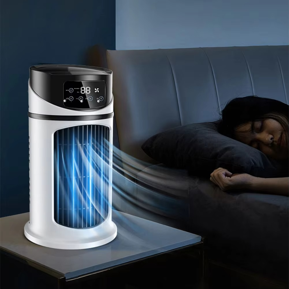 Tragbarer Luftkühler mit Luftbefeuchter & Staubfilter – USB-betriebene Mini-Klimaanlage für Zuhause & Büro | Karnz