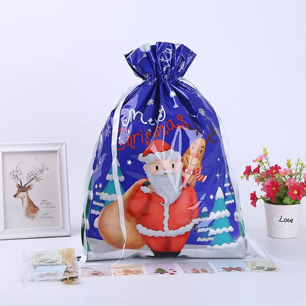 5 Geschenktüten mit Kordelzug