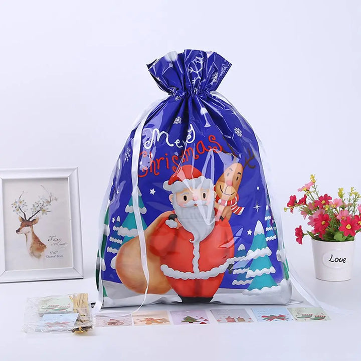 5 Geschenktüten mit Kordelzug