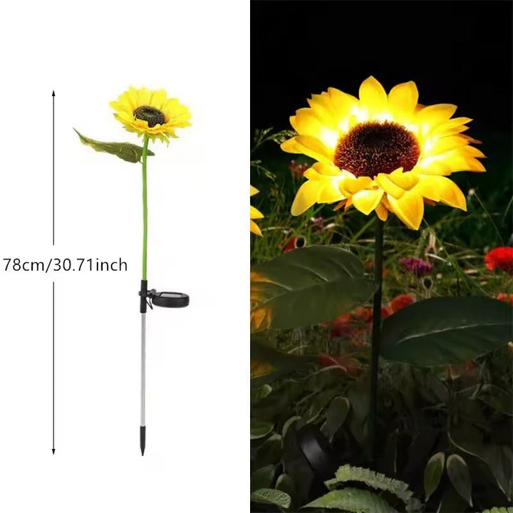 Sonnenblumen-Solar-Gartenleuchten