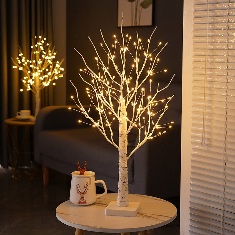 Beleuchtete skandinavische Birke - LumiBirch | Karnz