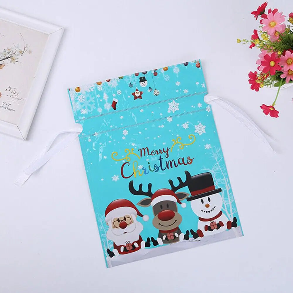 5 Geschenktüten mit Kordelzug
