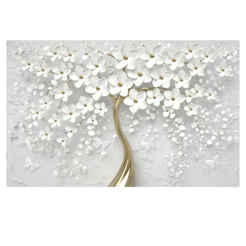 Abstract Floral Big Blossom Petal Tree Wandkunst Feine Kunst Leinwanddrucke Bild Für Wohnzimmer Schlafzimmer Salon Kunst Dekor | Karnz