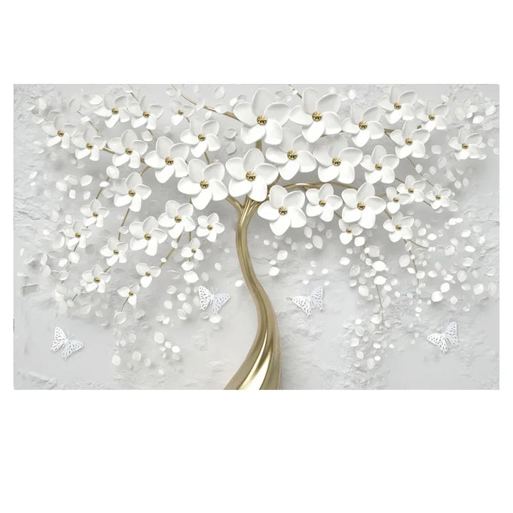 Abstract Floral Big Blossom Petal Tree Wandkunst Feine Kunst Leinwanddrucke Bild Für Wohnzimmer Schlafzimmer Salon Kunst Dekor | Karnz