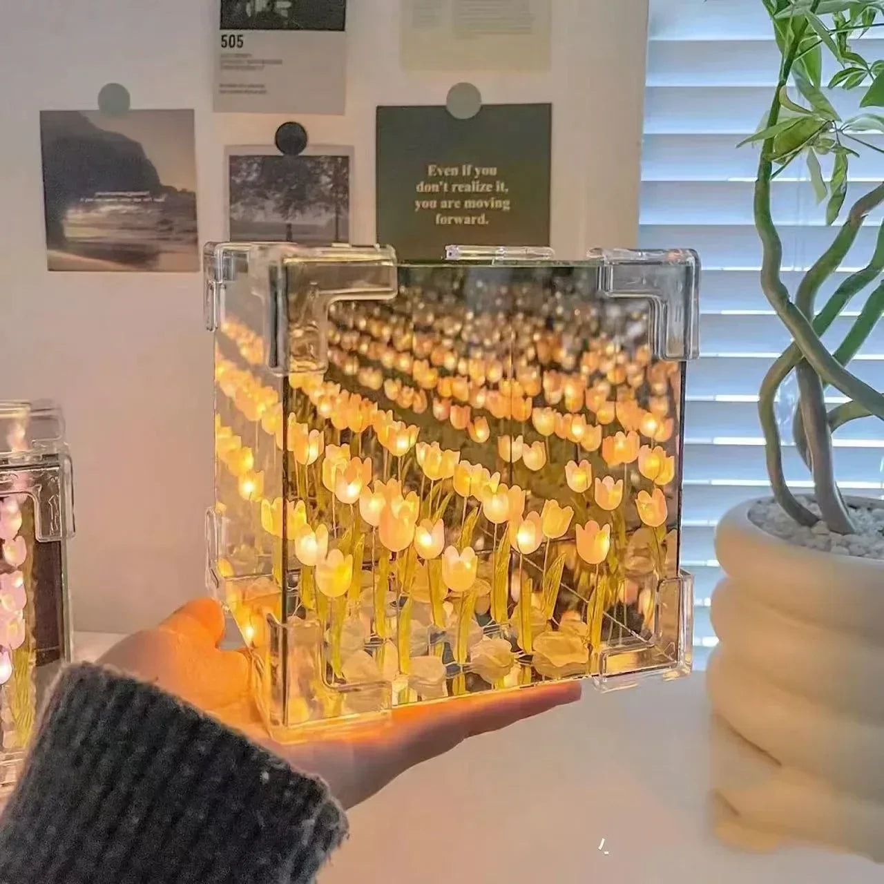 3D Tulpe DIY Karnzumen Würfel Nachtlampe | Karnz
