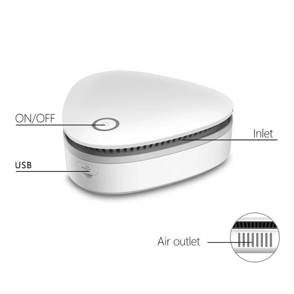 Karnz | Mini Ozone Generator PureZone | Luftreiniger & Sterilisator | Tragbar & USB-wiederaufladbar | Für Kühlschrank, Auto & Schrank