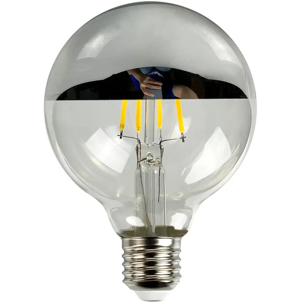Vintage LED Glühbirne – Retro Tischleuchte mit Holzsockel | Karnz