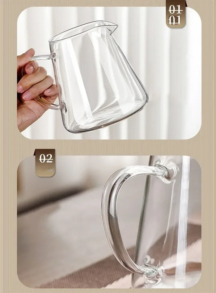 450ml-950ml Hitzebeständige Glas Teekanne – Edelstahl Teesieb, Blumen-Kessel für Kung Fu Teewaren, Puer- und Oolong-Tee