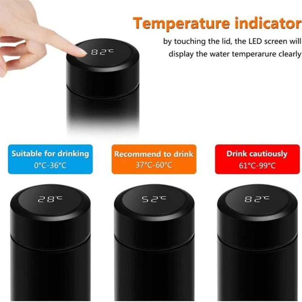 Edelstahl-Thermo mit digitalem Display