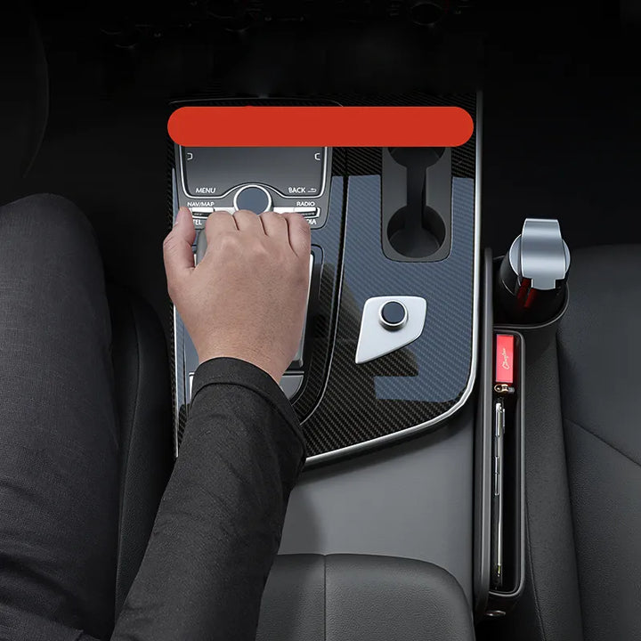 Karnz | Universeller Leder-Sitzspalt-Becherhalter Auto-Organizer