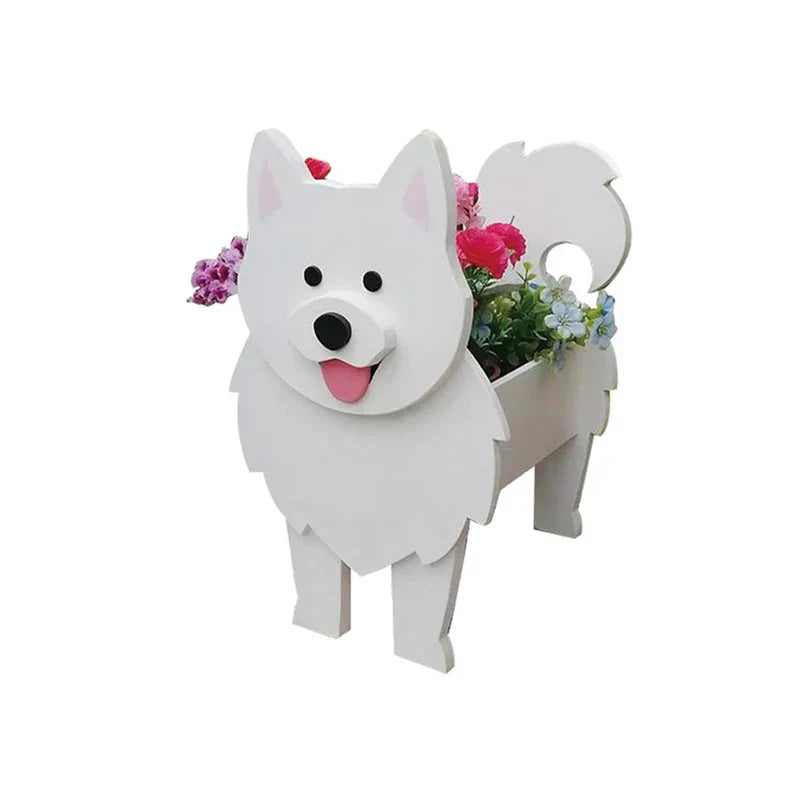 Blumentopf – Pfotenstark – Pflanzgefäß für Hunde – Verschiedene Rassen