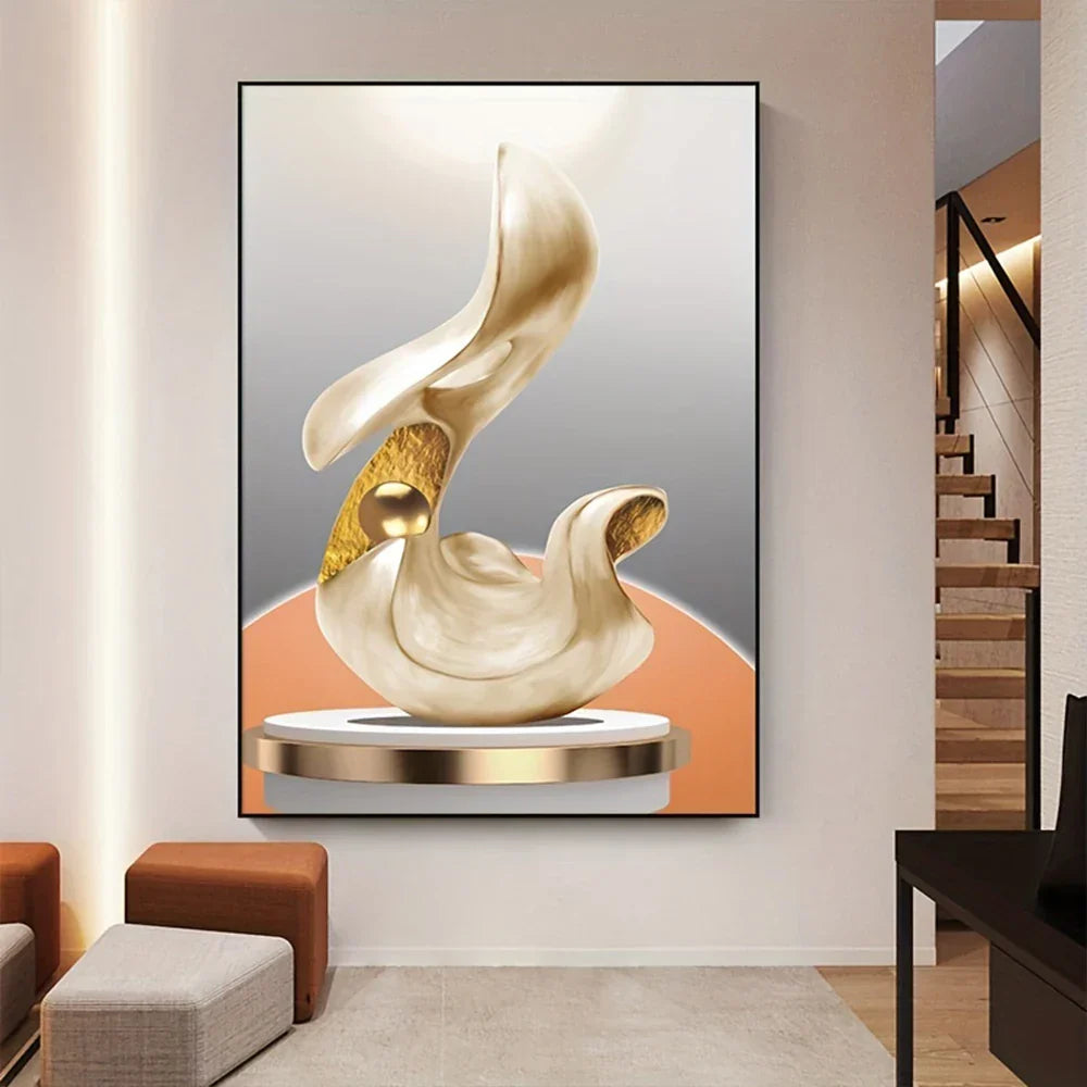 Moderne Ästhetik Abstrakte Stillleben Wandkunst Fine Art Leinwanddrucke Licht Luxus Bilder Für Wohnzimmer Esszimmer Home Office Dekor | Karnz
