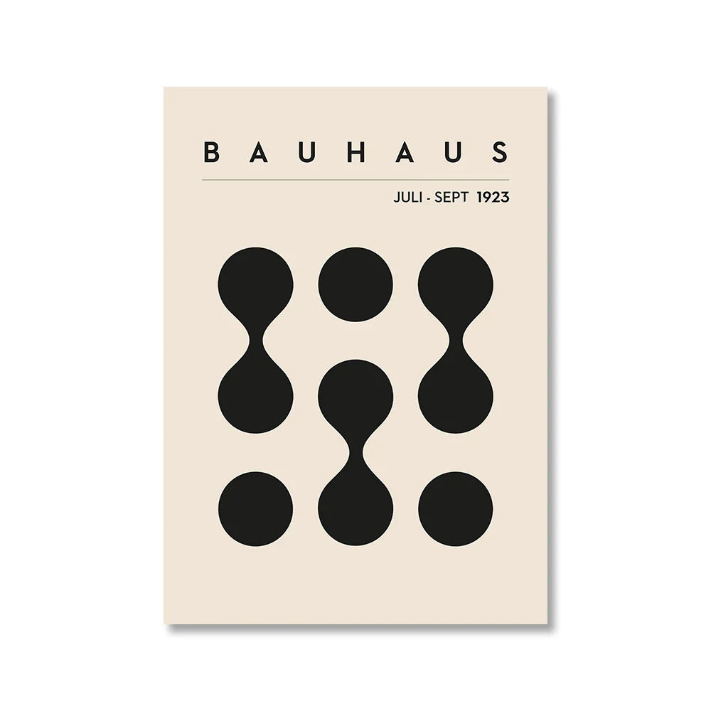 Vintage Retro Geometric Abstract Bauhaus Expo Kunst Galerie Poster Wandkunst Feine Kunst Leinwanddrucke Bilder Für Wohnzimmer Esszimmer Home Office Dekor | Karnz