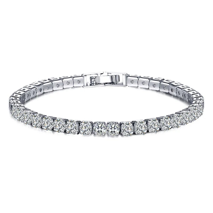 Tennisarmband – Strahlen Sie mit Haltung: Eleganz aus Sterling Silver und Hip-Hop Flair!