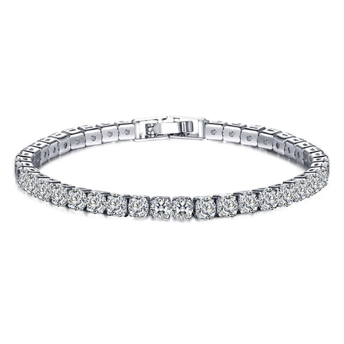 Tennisarmband – Strahlen Sie mit Haltung: Eleganz aus Sterling Silver und Hip-Hop Flair!