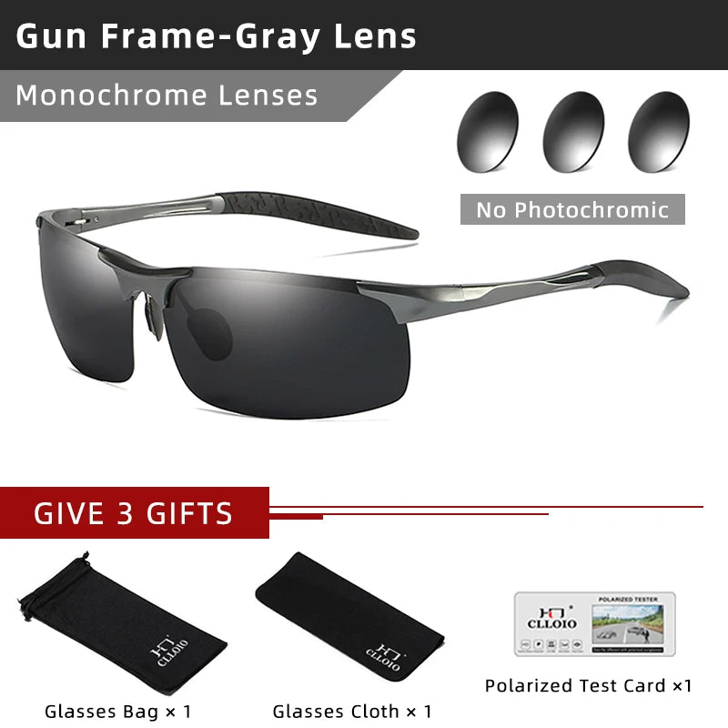 Photochrome Sonnenbrille mit polarisierten Gläsern | Karnz