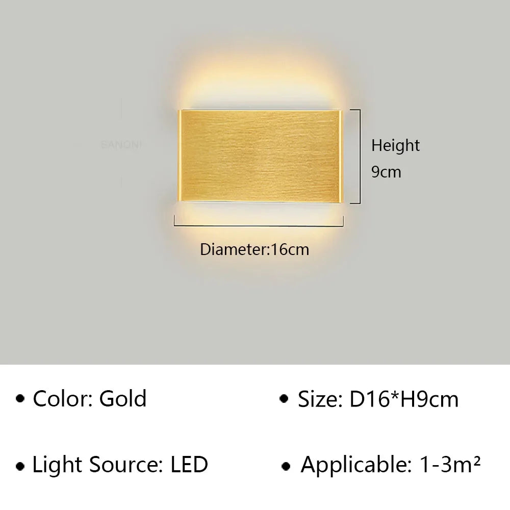 Karnz | LumiEra Moderne LED Wandleuchte | Stilvolles Design | Warmweißes Licht für Schlafzimmer, Flur & Badezimmer