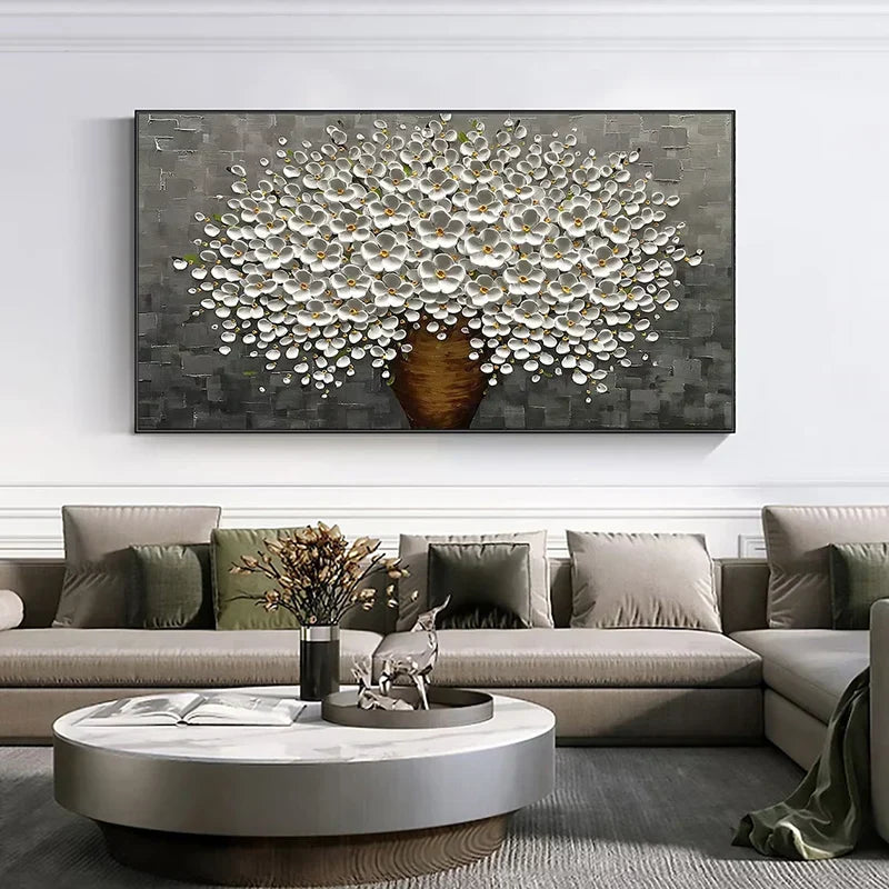 Moderne abstrakte Blumenbaum Wandkunst Fine Art Leinwanddrucke Große Größen Bilder Für Wohnzimmer Schlafzimmer Home Office Kunstdekoration | Karnz