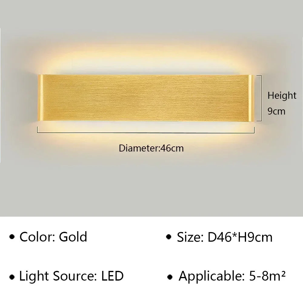 Karnz | LumiEra Moderne LED Wandleuchte | Stilvolles Design | Warmweißes Licht für Schlafzimmer, Flur & Badezimmer