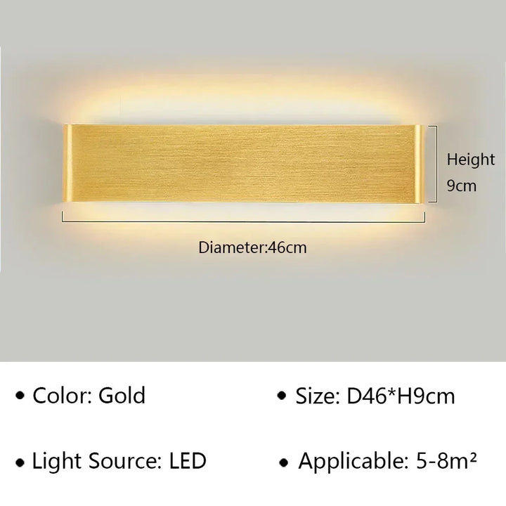 Karnz | LumiEra Moderne LED Wandleuchte | Stilvolles Design | Warmweißes Licht für Schlafzimmer, Flur & Badezimmer
