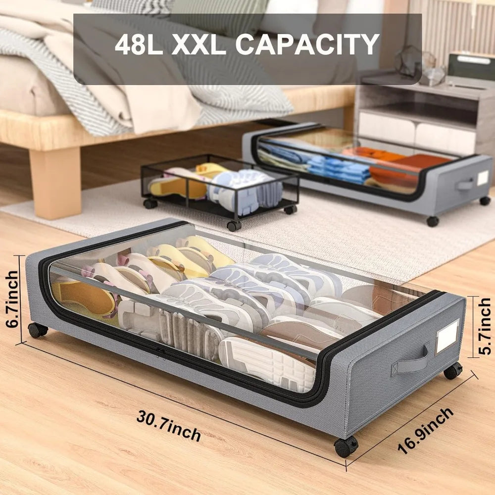 Unterbett Aufbewahrung StackaKarnze Rollenbox Organizer | Karnz