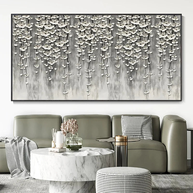 Moderne abstrakte Blumenbaum Wandkunst Fine Art Leinwanddrucke Große Größen Bilder Für Wohnzimmer Schlafzimmer Home Office Kunstdekoration | Karnz