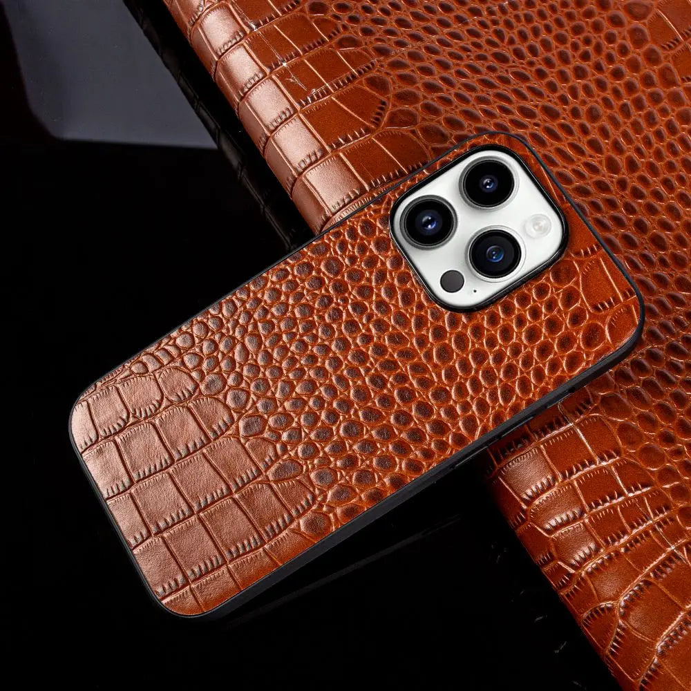 Cosmo iPhone-Hülle aus echtem Leder