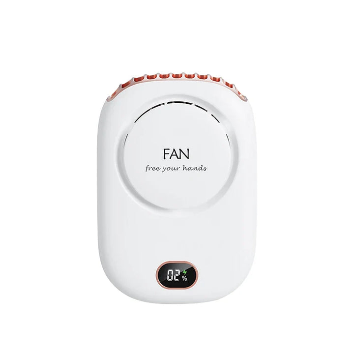 Tragbarer Hängender Nackenventilator – Mini bladeless Kühl-Waist-Ventilator, USB wiederaufladbar für Outdoor-Sport und Reisen | Karnz