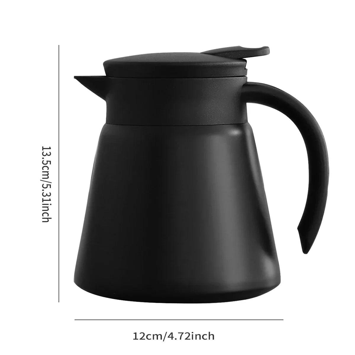 Karnz | ThermoBrew Isolierte Karaffe | Edelstahl 304 | Doppelwandig & Vakuumisoliert | 6h Heiß / 12h Kalt | 0,5 L