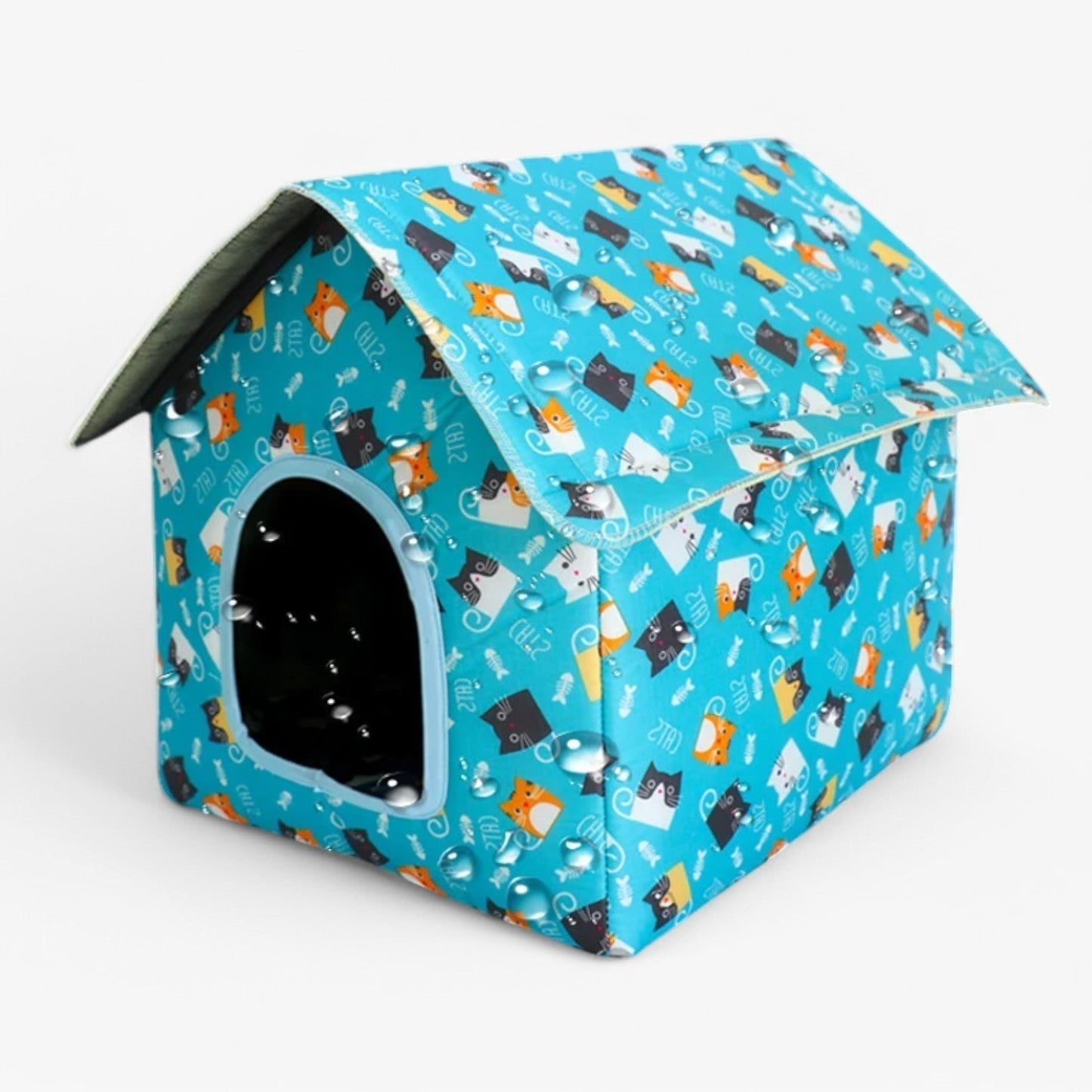 Wetterfeste Tierhaus "CozyNest" für Katzen und kleine Hunde | Karnz