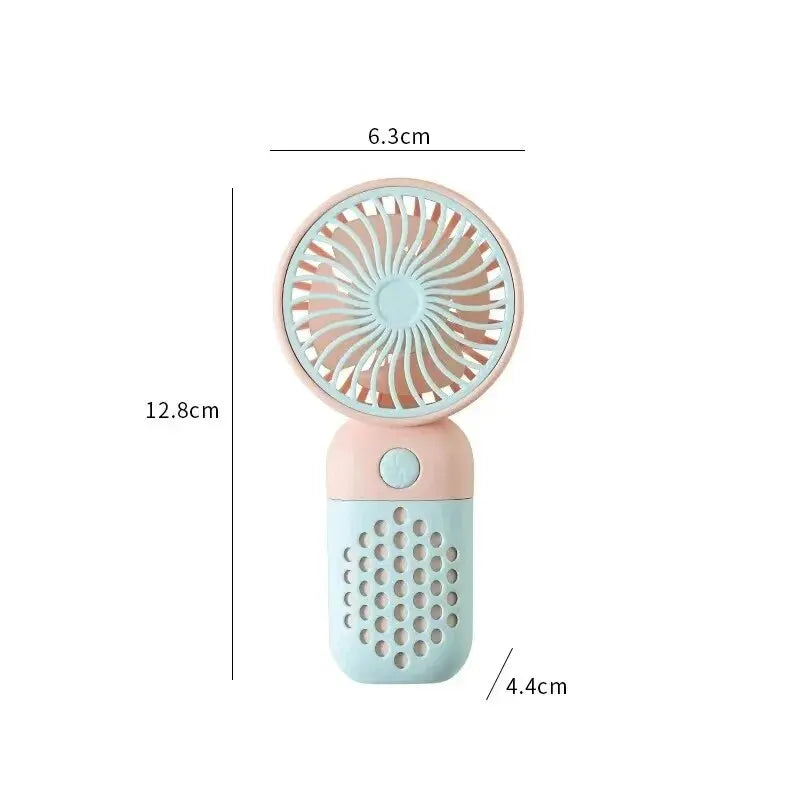 2024 Neuer Cartoon Handheld Ladeventilator - Süßer und tragbarer Mini-USB-Taschenventilator für Studenten | Karnz