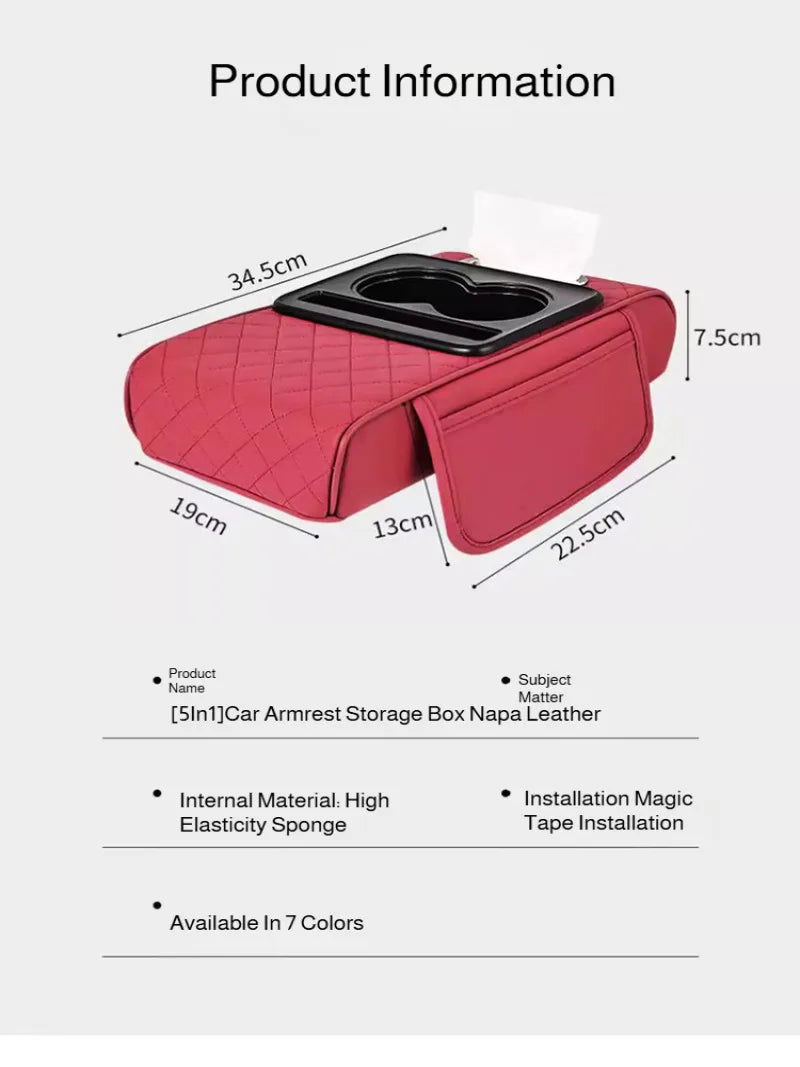 Auto Armlehnen Organizer 5-in-1 | Karnz