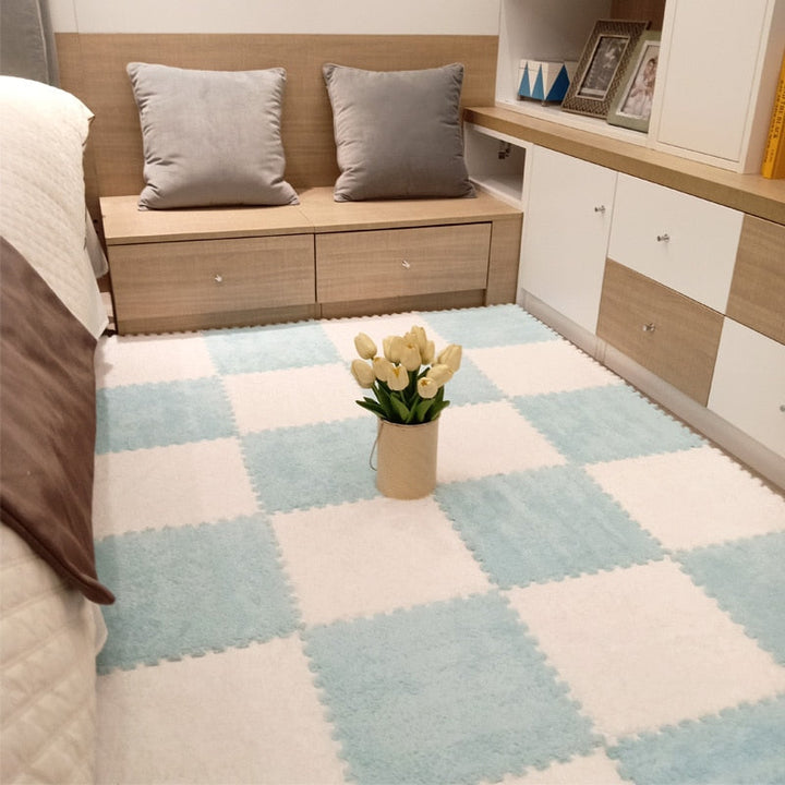 DIY Winter Plush Puzzle Mat | Karnz