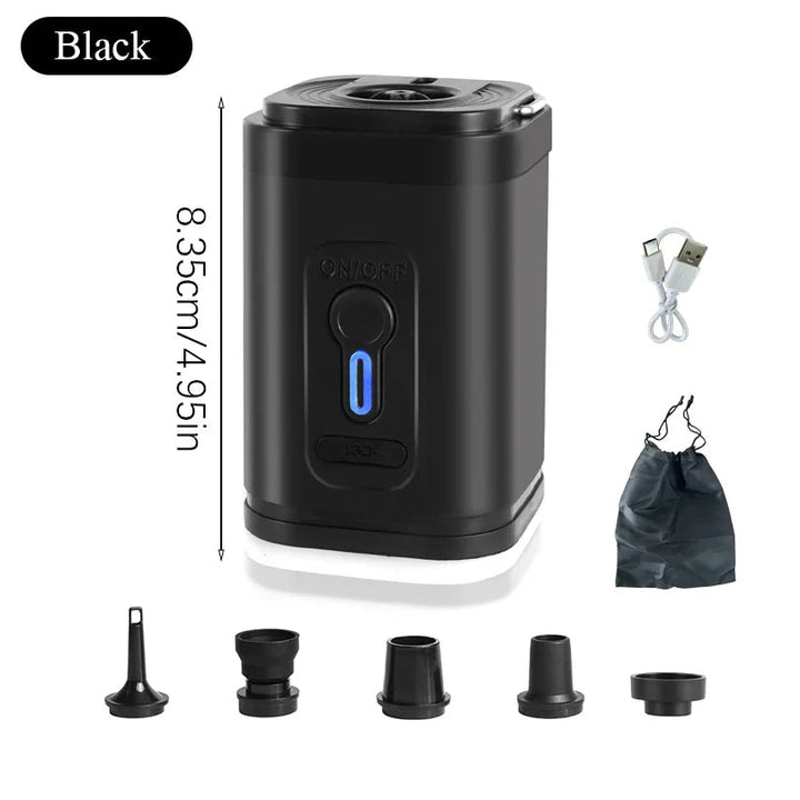 Mini-Luftpumpe USB-C mit 5 Düsen – 200 L/min | Karnz