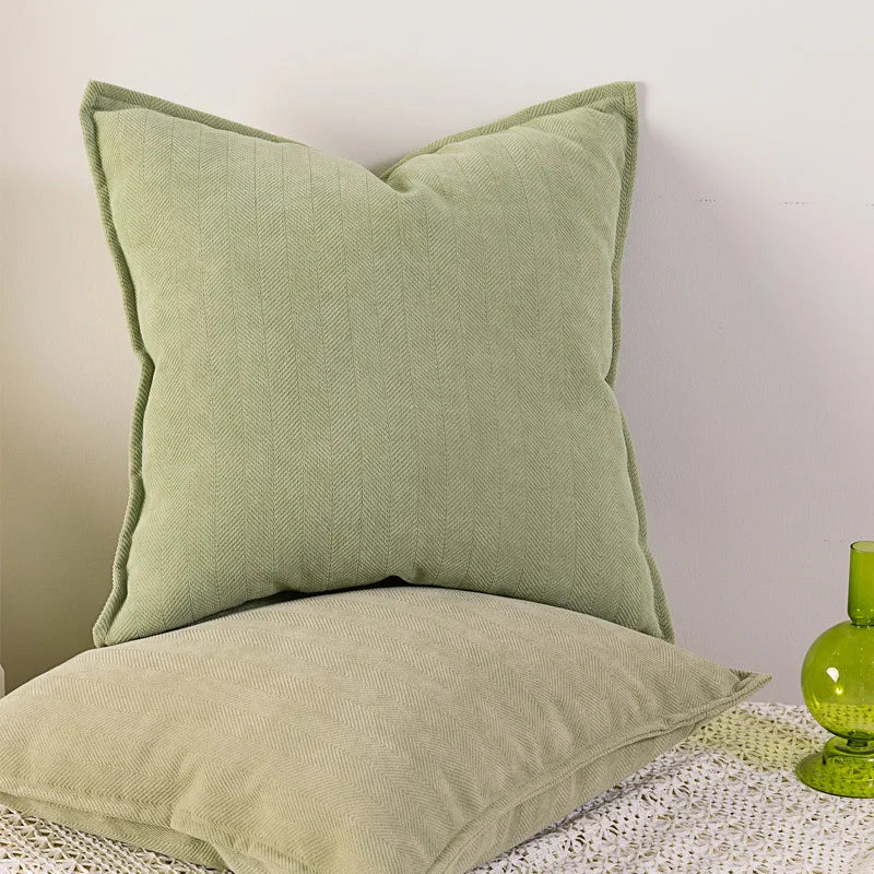 Einfache Chenille Kissenhülle für Wohnzimmer & Schlafzimmer Dekoration – Weiche Kissenbezug für modernes Zuhause | Karnz