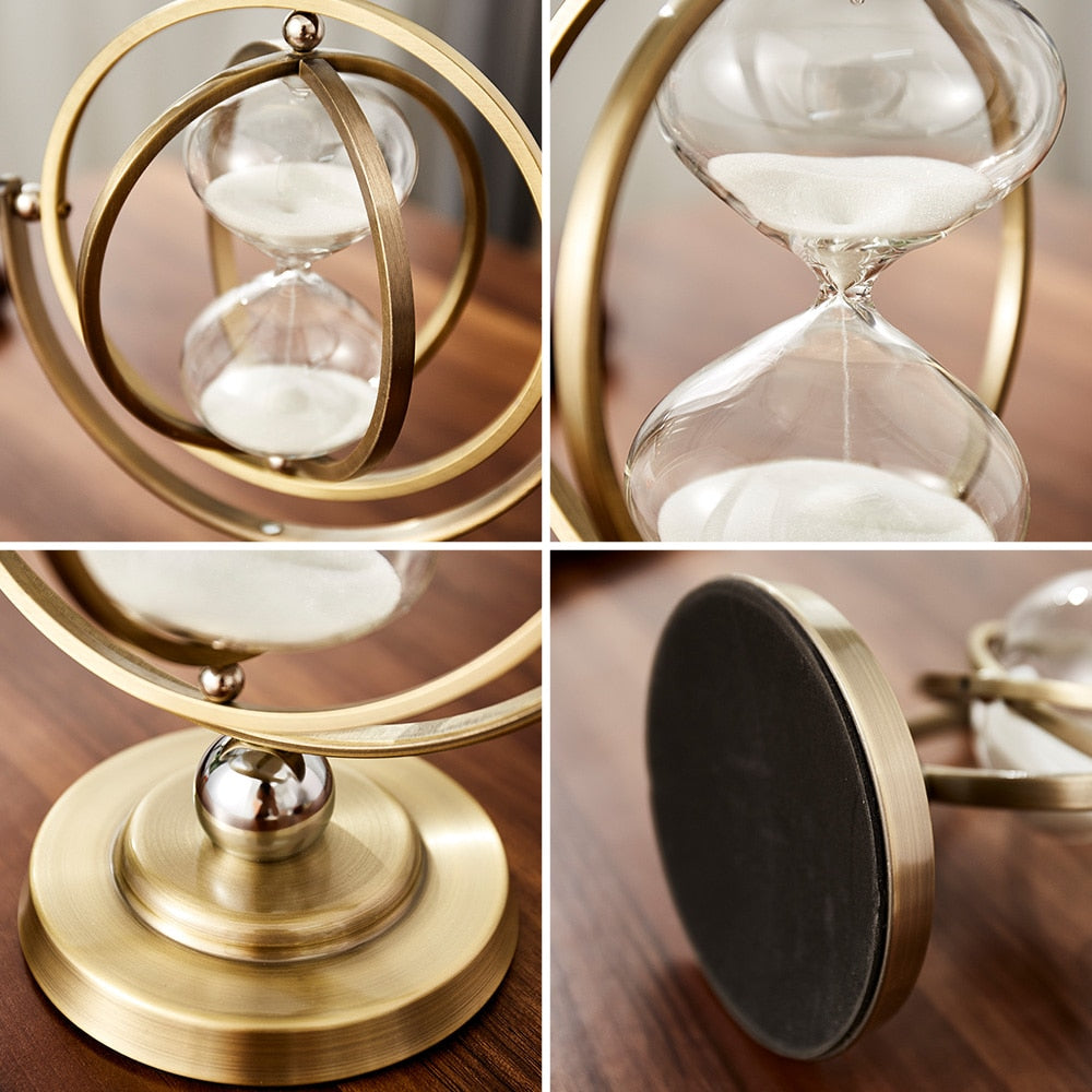 Time Charmer Metall Sanduhr Dekor | Karnz