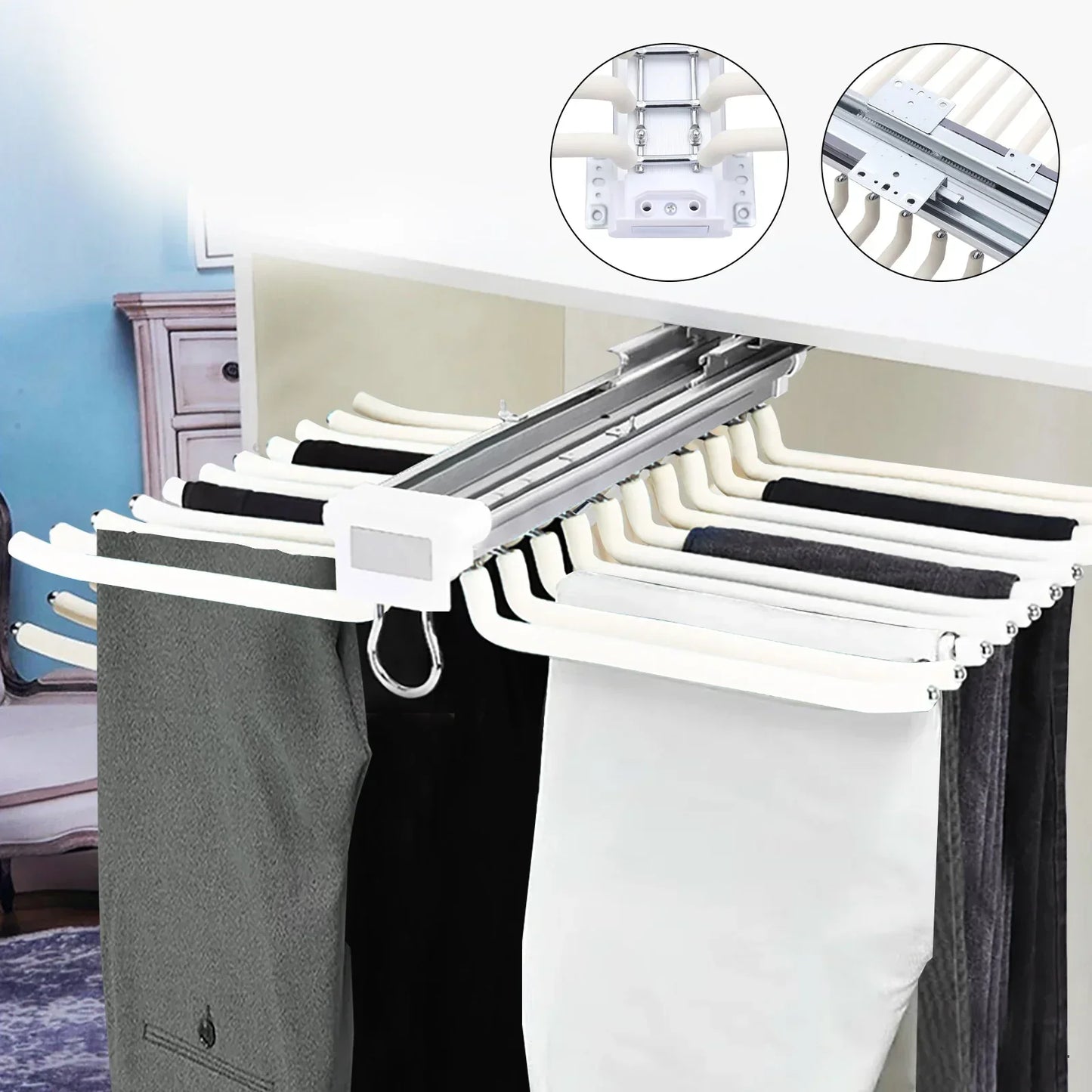 Smart Slide-Out Rail Tuch-Organizer