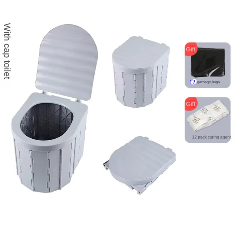 Bequeme Reise Faltbare Camping-Toilette | Karnz