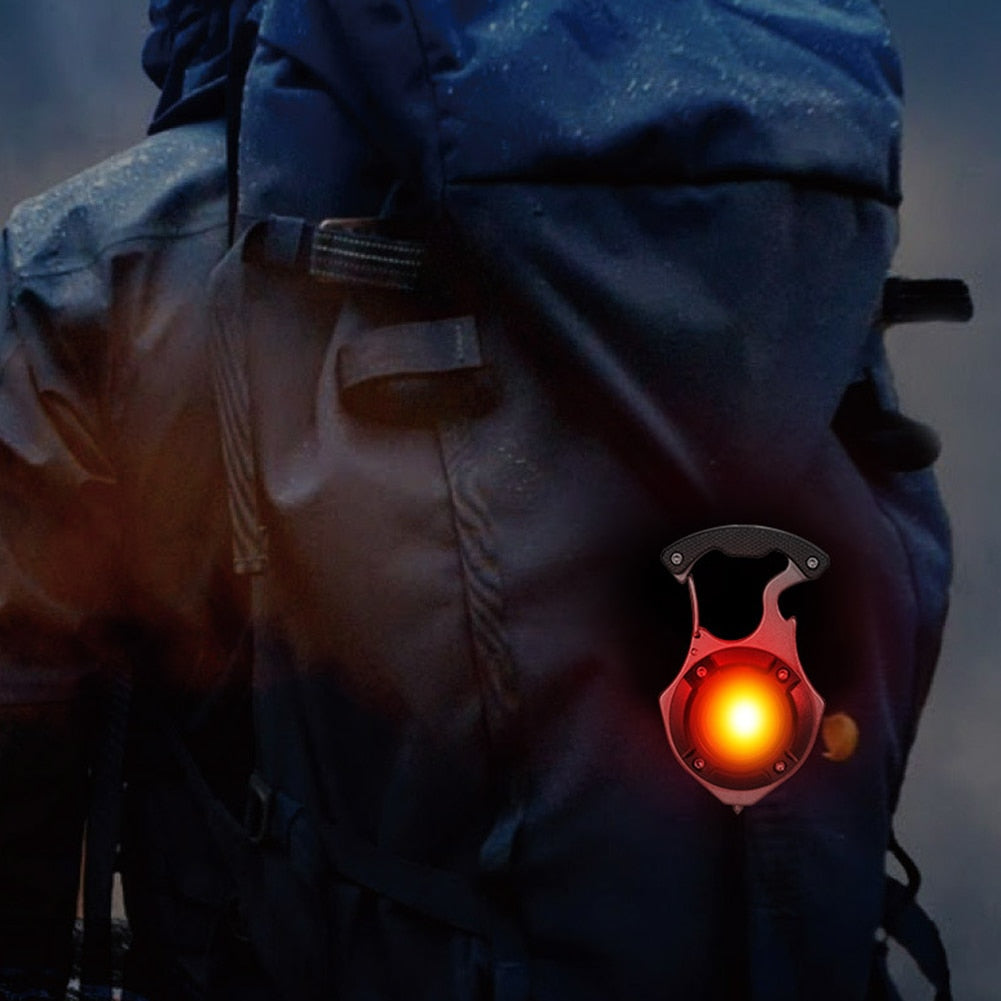 7in1 Taschenlampe Survival Camping Schlüsselanhänger | Karnz