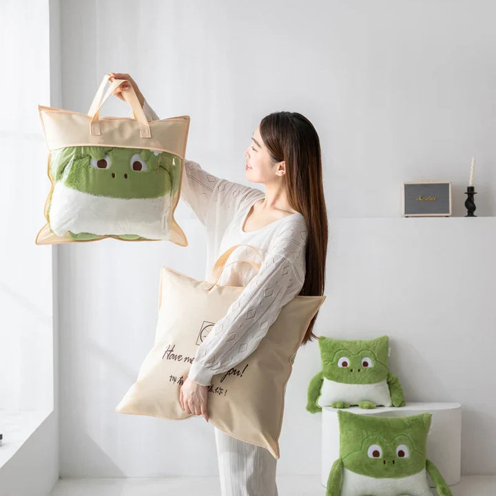 Cozy Dreams Mini Monster Gestepptes Kissen Decke | Karnz