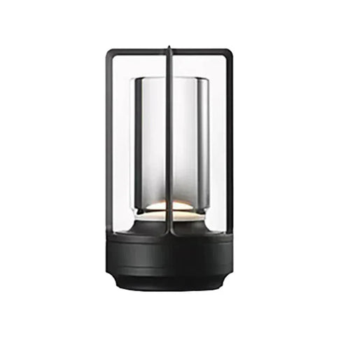 Wiederaufladbare kabellose Tischlampe mit Kristallglas - Tragbare LED-Leuchte für Innen- und Außenbereiche | Karnz