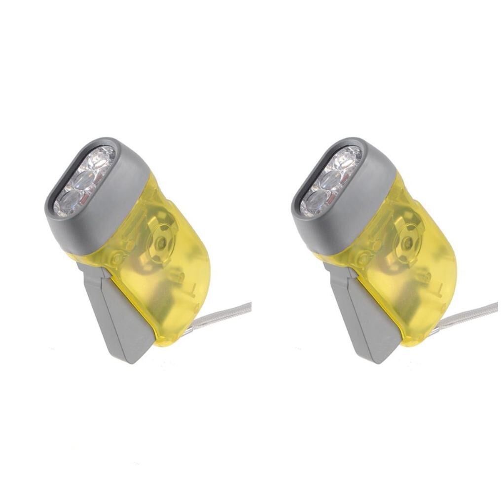 Mini Handkurbel Dynamo Notfall Taschenlampe