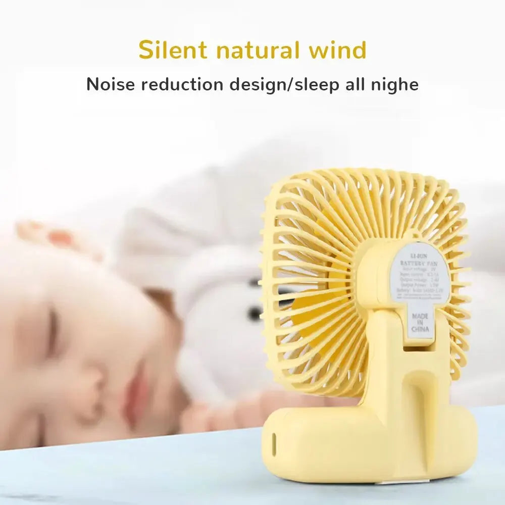 Mini Handheld USB Ventilator: Tragbare Drei-Geschwindigkeits-Kühlung für Auto, Zuhause, Büro und den Einsatz im Freien - Leises und einfaches Design | Karnz